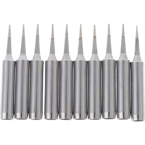 10 Pcs Lead Free Replacement Soldering Solder Iron Tips 900M-T-I For Hakko Saike 936 852d+ 909D