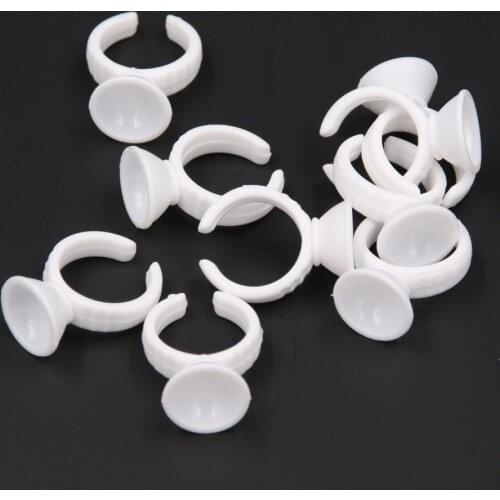 100Pcs Plastic Pigment Container Caps Tattoo Ink Cups For Permanent Tattoo Makeup Eyebrow Makeup Disposable Accessories