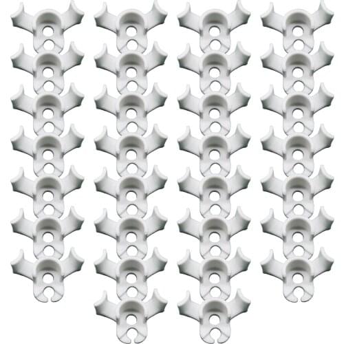 30pcs Greenhouse Durable Easy Install Tool Branch Fixing Solid PP Plant Bending Clip Outdoor Garden Reusable Training 90 Degree