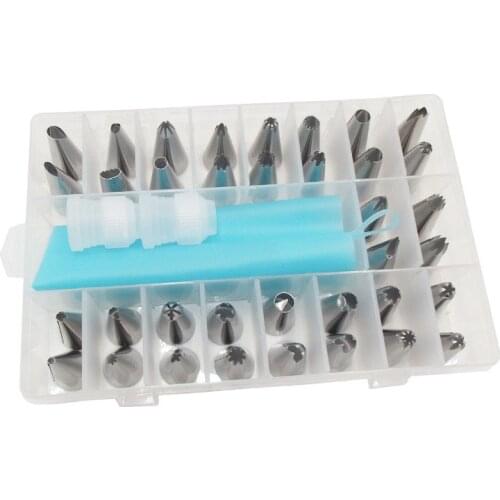 36Pcs/Set Russian Pipe Nozzle Tips Stainless Steel Tools of Cooking Pastry Piping Bag Nozzle Stencils Dessert Cake Carving Tools