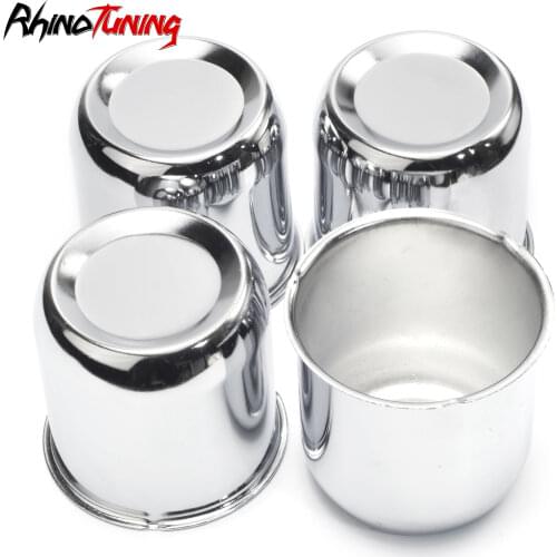 4pcs Push Through Center Caps For 2.95" Center Bore Auto 2.95" Tall Truck And Rims Trailer Lug Set B07KWDVYMV 010959 Chrome