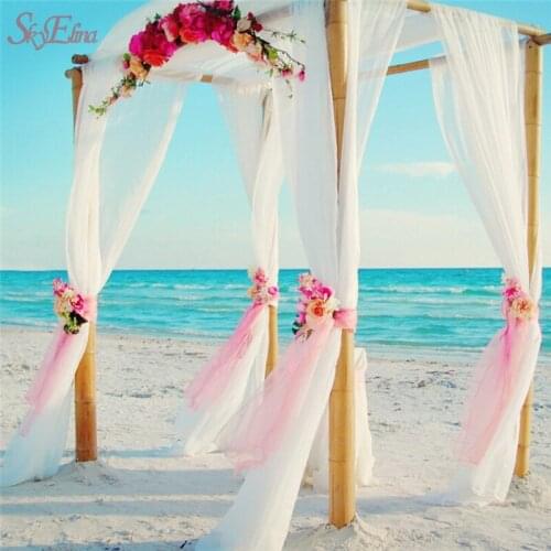 72cm*10m Sheer Tulle Roll Organza Fabric Event Party Wedding Birthday Meeting Supplies Stair Table Reception Cars Decoration 5z