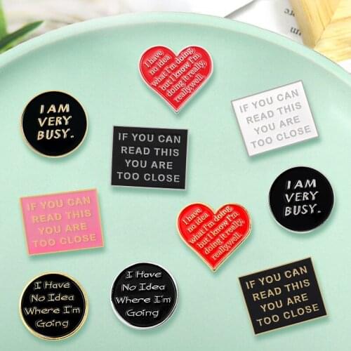 AIBODUO Brooches Letter On Clothes