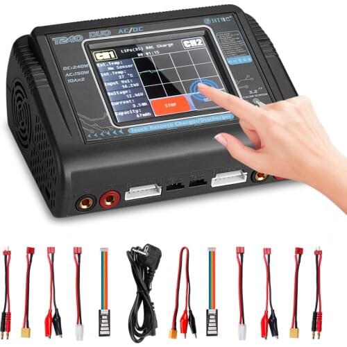 HTRC T240/C240/C150 Balance Charger For Li-ion LiFe NiCd NiMH LiHV PB Smart Battery Discharger RC Toys Battery Rc Charger