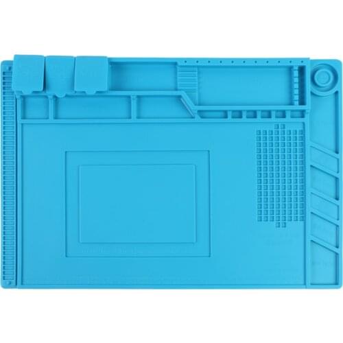 45x30 Big Heat-Resistant Silicone Pad Desk Magnetic Mat Platform PCB Phone Soldering Repair Station Work Insulation 500 C