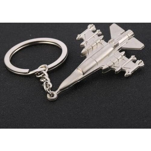 10pcs Chaveiro!Creative Personality F22 Aircraft Styling Keychain Alloy Keyring Charm Metal Car Keyfobs Key Holder ad Gift J004