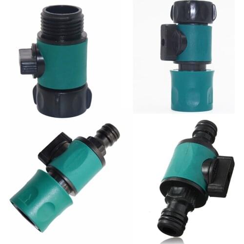 Garden Quick Adapter Connector Faucet Connector with Water Stop Valve