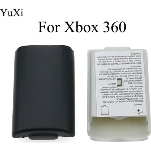 100PCS Rechargeable AA Battery Back Cover Case Shell Pack For Xbox 360 Wireless Controller New Game Accessories Balck and White