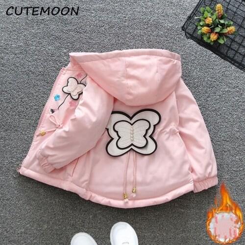 Children Boys Jacket Autumn Winter Cartoon Bear Spring Hooded Coat Fashion Girls Windbreaker Autumn Outerwear Kid Clothes