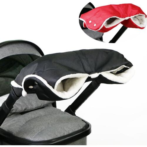 Kids Winter Warm Stroller Gloves Pushchair Hand Muff Waterproof Pram Accessory Mitten Baby Buggy Clutch Cart Thick Fleece Gloves