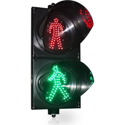 Diameter 200mm Crossing Red Green Man LED Traffic Light Signal