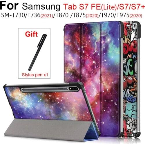 For Samsung Galaxy Tab S7 Plus Fe Case, SM-T870 T875 T970 T730 T736 Protective Cover For Samsung Galaxy S6 P610 S6 T860 Case