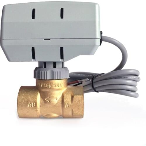 3/4" 1" Electric Two-way Valve Air Conditioning Fan Coil Two-way VVI46+SUA21 Actuator