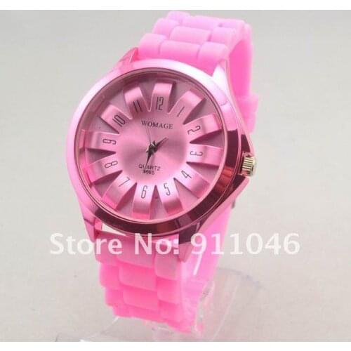 Hot Fashion Jelly Silicone Wamage Watch Wholesale,Best Quantity,DHL/EMS Free Shipping,Multi Colour Available