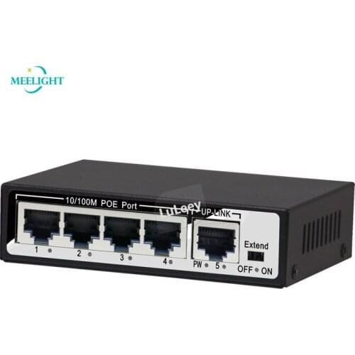 4+1 port POE switch 100M power supply 250 meters long-distance monitoring AP special support VLAN