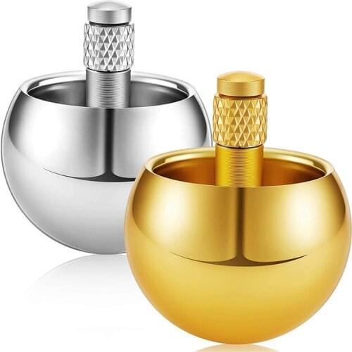 2 Pieces Top Metal Flip over Top Gyroscope Stainless Steel Spinning Top Toy Physics Toy Scientific Educational Toys