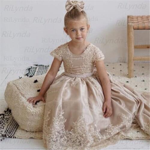 Lace Formal Tutu Princess Dress Flower Girls Children Clothing Kids Party For Girl Clothes
