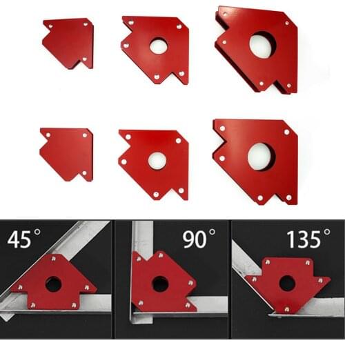 6pcs Multi-angle Magnet Welding Holder Arrow Magnetic Clamp for Welding Magnet 2x 50lbs 2x 25lbs 2x 75lbs Mig Tools