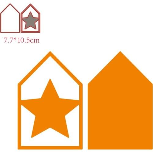 MISS VINTAGE Star Tag craft Metal Cutting Dies Stencils For DIY Scrapbooking Decorative Embossing Handcraft Die Cutting Template