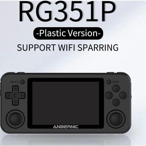 ANBERNIC New RG351P/351M Retro Game Console Linux System 3.5 Inch Plastic Pocket Game Player Built in 2500 Games