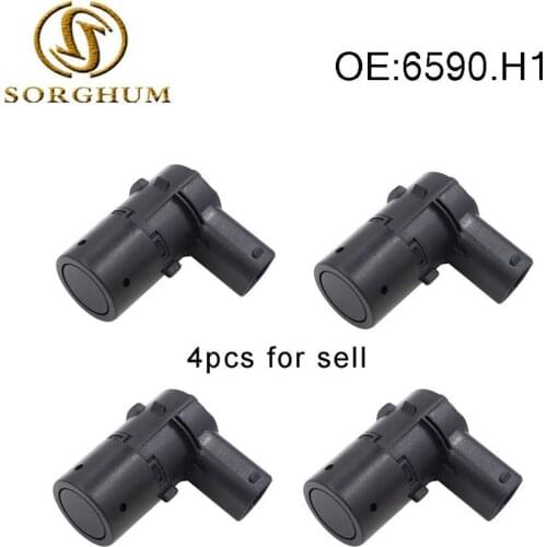New 4PCS Reversing Sensor 6590.H1 PSA6590.H1 8200417705 PDC Parking Sensor Radar Detector For Peugeot 207 207CC Citroen C4 C5