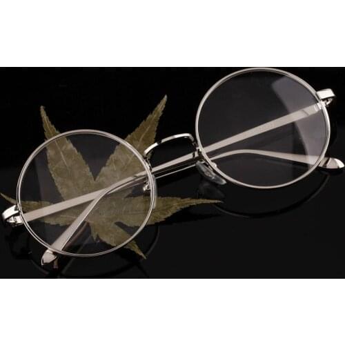 Metal Alloy Restore Ways Literature The Wind Round Frame Optics Myopia Spectacles Frame Men And Women Fund Decoration 3036