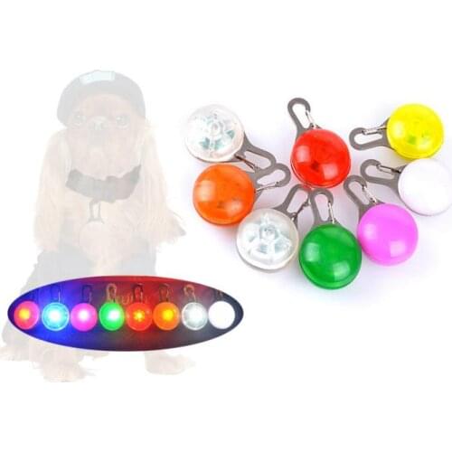 Pet Dog Cat Pendant Collar Flashing Bright Safety LED Pendant Security Necklace Night Light Collar Pendant SN3193