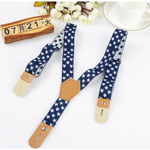 JIERKU Suspenders Kids Button Braces Baby Suspenders Buttons Suspensorio Fashion Trousers Strap 2.5*65cm KD0823