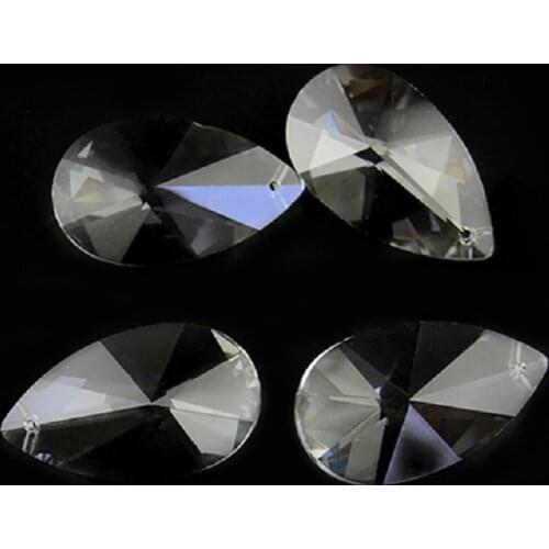 Crystal Beads 38mm/50mm Chandelier Prisms Clear K9 Crystal Tear Drop Suncatchers Hanging For Chandelier Party Wedding Decoration