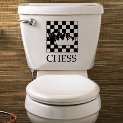 Chess Player Chessman Fashion Home Decor Vinyl Wall Decal Toilet Sticker 6WS0141