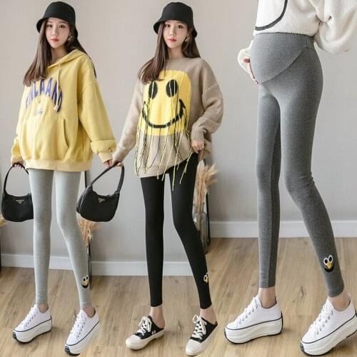 1982# Maternity Pants Spring Autumn High Waist Support Abdomen Belly Support Pants Maternity Leggings Maternity Trousers
