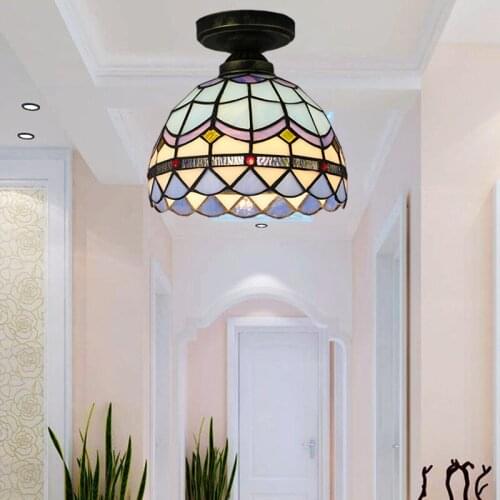 LED blue Ceiling lamp living room bedroom balcony aisle light porch lamp lighting creative personality Ceiling Lights DF101