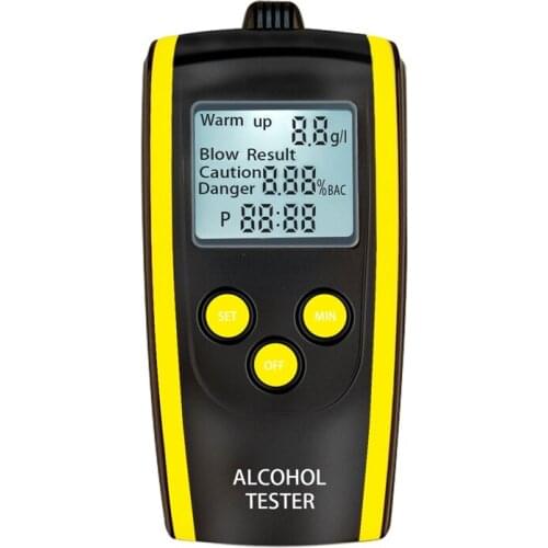 Ethanol Tester Wine Liquor Tester Portable Detector Safety Fast Accurate Audible Alarm For Testing After Drinking