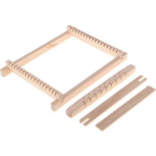DIY Hand Knitting Wooden Weaving Loom Children Weaving Machine Tool Kids Traditional Educational Toy