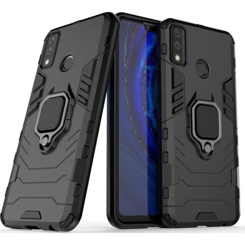 Shockproof Armor Case For Huawei Y8s JKM-LX1 LX2 LX3 6.5" Hybrid Hard PC+Soft TPU Rotating Ring Stand Holder Cover