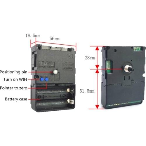 DIY Smart Wifi Clock Movement Automatic Time Adjustment Mute Clocks Movement Kit Dropship