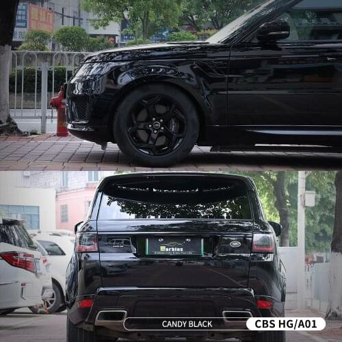 High Gloss Candy Black Color Changing Paint Protection Wrap Film 1.52*18m Stickers For All Type Cars