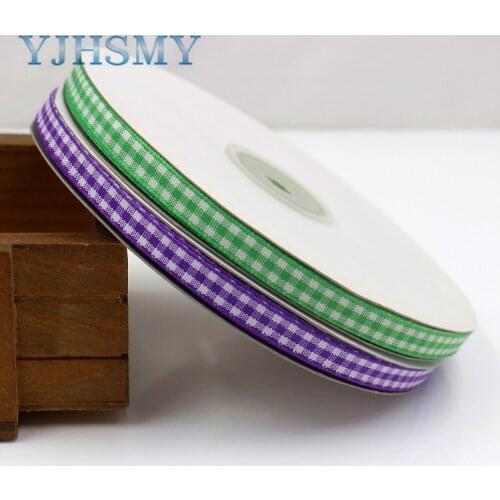 YJHSMY G-18630-S014-572,6 mm,50 yards( 1 volume )Cotton plaid cloth DIY materials,Clothing accessories accessories headdress