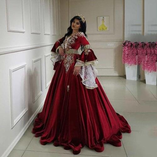 SoDigne New 2021 Prom Dresses V Neck Long Sleeves Appliques Beads Elegant Evening Gowns A Line Formal Party Dress