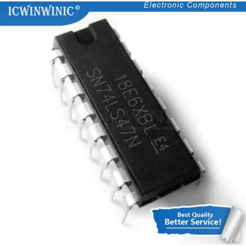 10piece SN74LS47N SN74LS47 DIP16 DIP 74LS47N 74LS47 new original In Stock