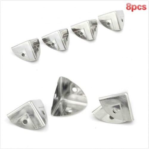 8pcs Decorative Antique Silver Style Metal Box Corner Protection Corner Protector Jewelry Wine Gift Box Wooden Case