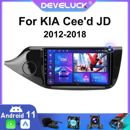 For KIA Cee'd CEED JD 2012-2018 2din 9" Android 10.0 GPS Navigation Bluetooth Car Radio Multimedia Video Players 4G+64G DSP RDS