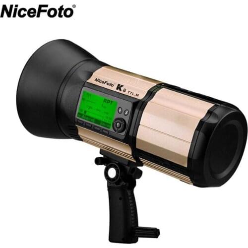 NiceFoto K8 800Ws GN103 TTL HSS 1/8000S 2.4G Wireless Battery Powered Flash 1.8s Fast Recycling for Canon Nikon DSLR Cameras