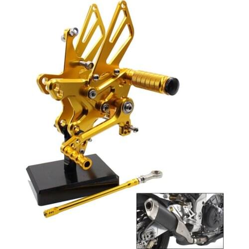 CNC Del Motociclo Pedane Regolabili Posteriori Set Spina Del Piede For Kawasaki ZX10R ZX 10R 2011-2016 2012 2013 14 15