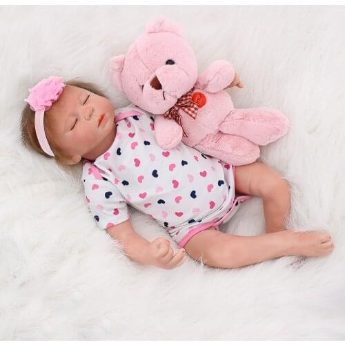 Reborn dolls for girls gift 20"50cm bebes reborn menina silicone reborn baby dolls real alive newborn doll juguetes