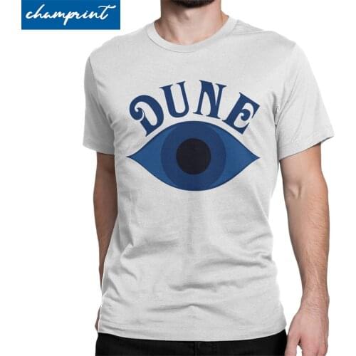 Mens T-Shirt Dune By Frank Herbert Funny Cotton Tees Arrakis Sandworm Science Fiction T Shirts Crew Neck Clothing Plus Size