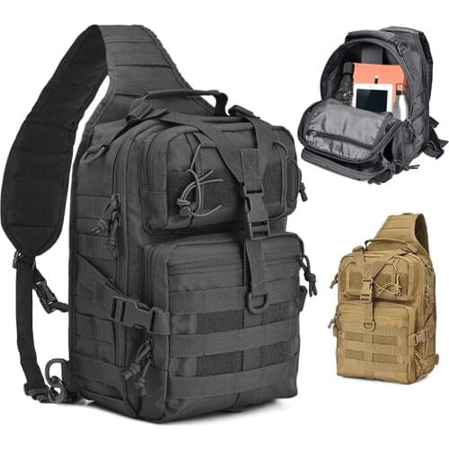 Men 600D Nylon Waterproof Sling Chest Bag Military Chest Packs Multi-function Waterproof Bag Nylon military Vest chest rig Pack