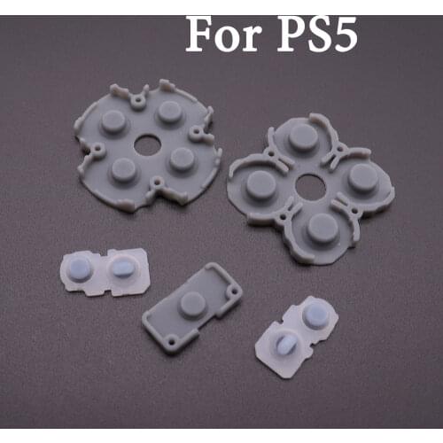 2sets Soft Rubber Silicone Conductive Rubber for PlayStation DualShock 5 PS5 Controller Adhesive Button Pad Keypad Accessories