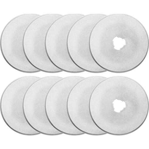 10pcs 45mm Circular Cutting Rotary Cutter knife Patchwork Fabric Leather Refill Blades Arts Crafts Sewing Quilting Tool