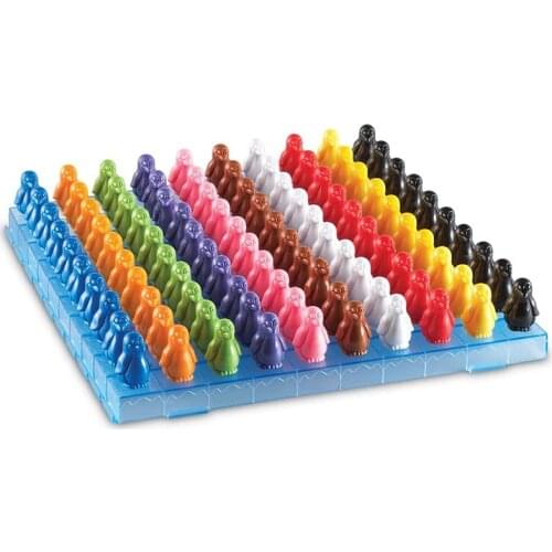 110pcs Montessori Math Educational Toys for Kids Rainbow Toys Pengunis Teaching Math Activity Education Toy Montessori Materials